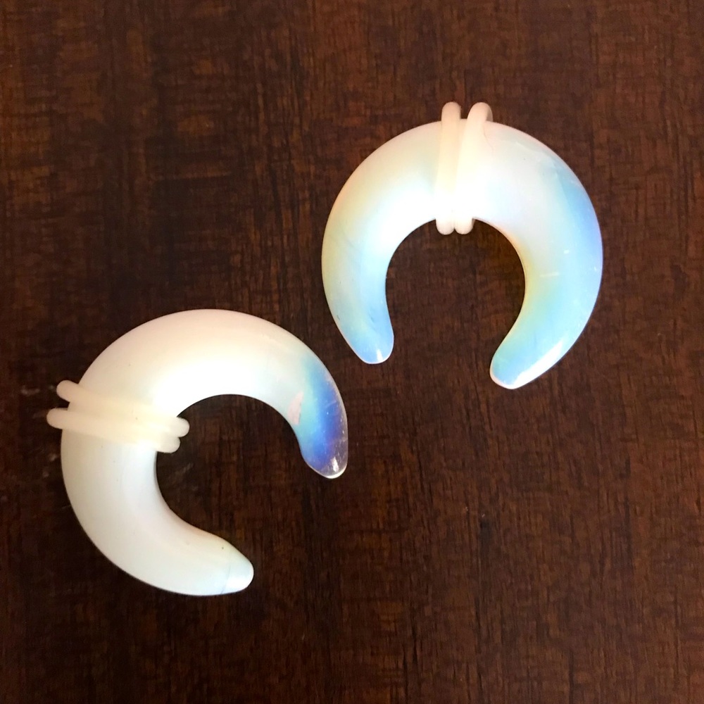 Beautiful Opalescent U shape stretchers